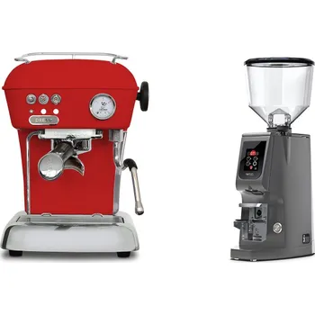 Kávovar Ascaso Dream ONE, Love Red + Eureka Atom W 65, grey