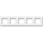 3901H-A05050 03 5 rámeček bílá/bílá LEVIT ABB rámeček 5-násobný