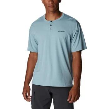 Pánské tričko Columbia CORAL RIDGE PERFORMANCE SHORT SLEEVE S Světle modrá, Černá