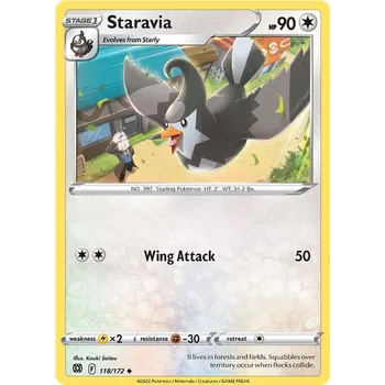 Karetní hra Pokémon TCG Staravia 118/172