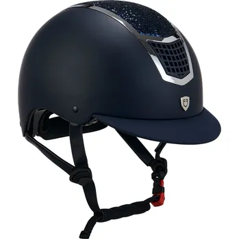 Jezdecká přilba EQUESTRO Helma jezdecká Eclipse Stone Mat Equestro, navy/silver Obvod hlavy: 53-55 cm