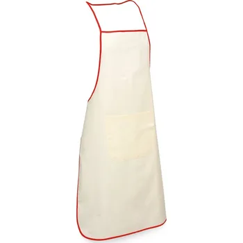 Kuchyňská zástěra CHILLI. 100% bavlněná zástěra (105 g/m²) - Červená