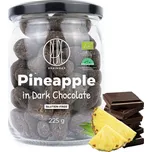 BrainMax Pure® Pineapple in Dark Chocolate, Lyofilizovaný ananas v hořké čokoládě, BIO, 225 g *CZ-BIO-001 certifikát