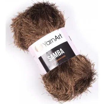Galanterie YarnArt Samba 2034 tmavě hnědá