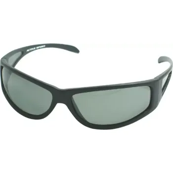 Sluneční brýle Mistrall brýle polarizační černé s gumovými obroučky