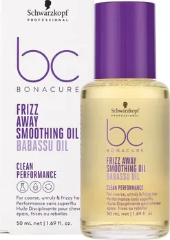 Vlasová regenerace Schwarzkopf BC Bonacure Frizz Away Smoothing Oil olej pro nepoddajné a krepaté vlasy 50 ml