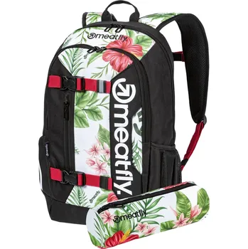 Školní batoh Meatfly Batoh Basejumper - White Tropical - 22 L + PENÁL ZDARMA PENÁL ZDARMA