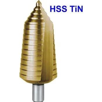 Vrták Ruko 101097T - Vrták do kovu pr. 6-40mm stupňovitý, stopka 13mm č.13, HSS TiN CBN