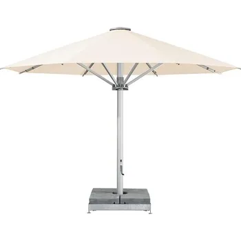 Slunečník Glatz Profesionální slunečník Palazzo Style, Glatz, kulatý 450 cm (4,5 m), barva dle vzorníku, rám eloxovaný hliník, potah akryl 300 g/m2, ovládání klikou