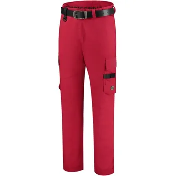 montérky MALFINI TRICORP WORK PANTS TWILL T64 montérkové kalhoty do pasu Barva: červená, Velikost: 50