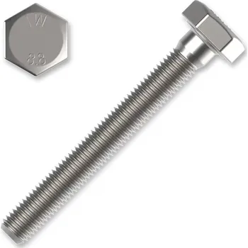 Šroub Šroub s šestihrannou hlavou závit celý ZB DIN 933 – M6 × 60 mm