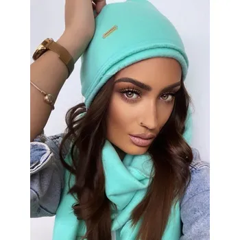 Čepice Dámská tepláková čepice VSB ELI mentolová, VELIKOST UNI