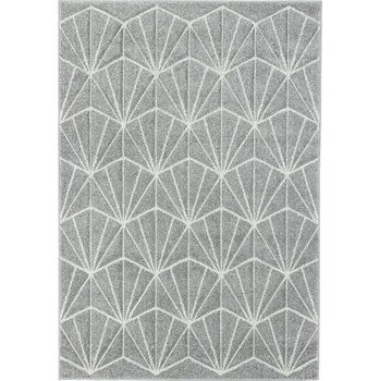 Koberec Breno Kusový koberec PORTLAND 750/RT4N, 67x120 cm, Šedá/Vícebarevné