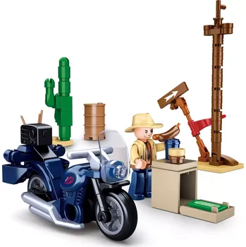 Stavebnice Sluban Sluban B0717F Motorkář na výletě