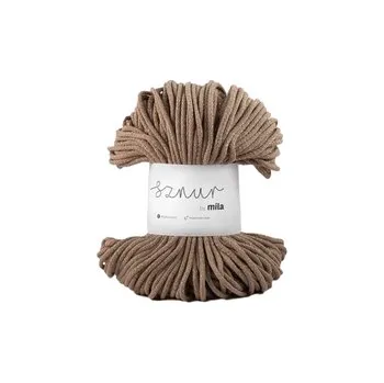 Příze Bavlněná šnůra MILA&nbsp;3&nbsp;mm Glitter - staré zlato