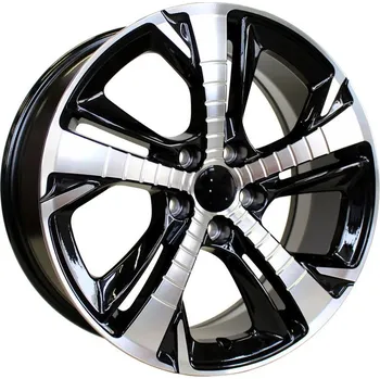 Alu kolo Alu kola Racing Line XE410, 17x7.5 5x108 ET44, černá + leštění vhodné pro Peugeot 308 III (od 2022)
