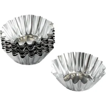 Forma na pečení Kovová forma na pečení cupcaků 7cm 10ks