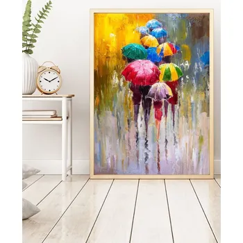 Bytová dekorace ASIR Dekorativní obraz MDF CYC – Deštivý den