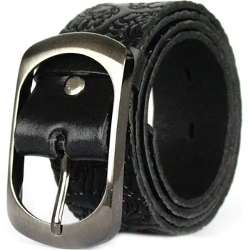 Opasek Dámský kožený pásek DM-3,5-21-01 černý, VELIKOST 85