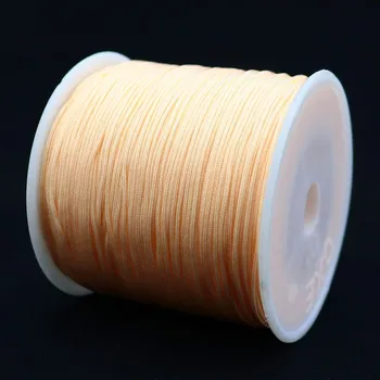 Dětské navlékací korálky Pro Háčkování Šňůrka nylonová 0,8 mm světle meruňková 5 m