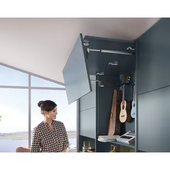 Nábytkové kování Blum Sada Aventos HF top mechanismus: slabý, výška korpusu: 480-610mm, krytka: šedá světlá