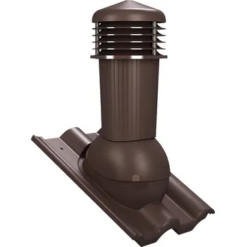 Komínek WIRPLAST K97 TILE PLUS Typ 09 s odvodem kondezátu RAL 9005