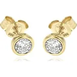 Zlatnictví U Kostela Diamantové pecičky ze žlutého zlata 4180ž 913663477