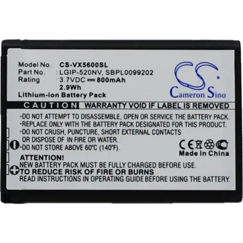 Baterie pro mobilní telefon Baterie Cameron Sino CS-VX5600SL pro Verizon LG-VN150PP - neoriginální