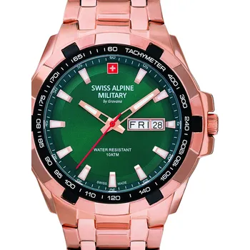 Hodinky Swiss Alpine Military 7043.1164 Day-Date Mens Watch 42mm 10ATM