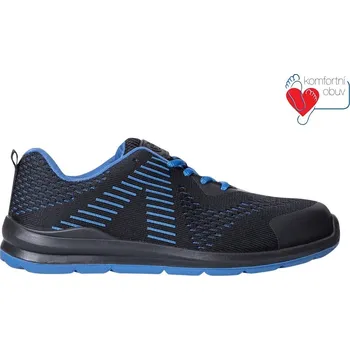 Pracovní obuv Pracovní polobotka ARDON®FLYTEX O1- černo-modrá 35 černá 45