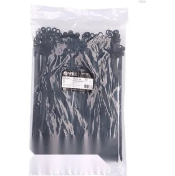 Stahovací páska Plastová stahovací páska s montážním otvorem 313x7.6 100ks 115207071