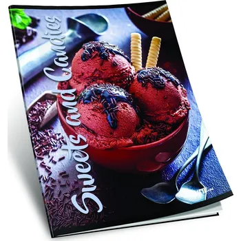 Sešit sešit 444, A4, 42 listů, linkovaný 8 mm,edice SWEET, motiv zmrzlina