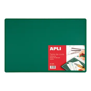 Set školních potřeb APLI řezací podložka víceúčelová, oboustranná, 450 x 300 mm, PVC, zelená
