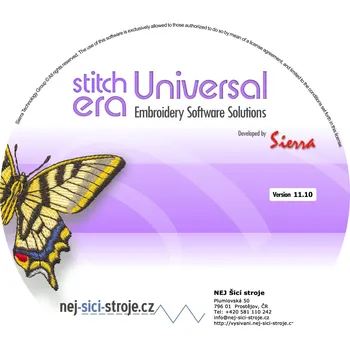 Grafický software SW ERA Stitch Standard