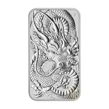 1 unce stříbrná mince Perth Mint Rectangular Dragon 2021