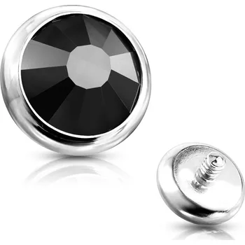 Piercing Šperky4U Náhradní kamínek, závit 1,2 mm, průměr 3 mm - ND005-03K