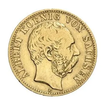 10 Mark zlatá mince Albert König von Sachsen