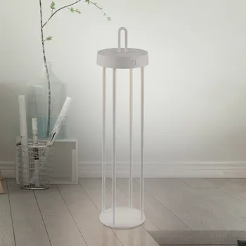 Venkovní osvětlení JUST LIGHT. GmbH JUST LIGHT. LED dobíjecí stolní lampa Anselm šedobéžová 50cm žehlička 1 x 1,5 W LED - Doprava zdarma