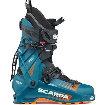 Sjezdové boty Pánské skialpové boty SCARPA F1 GT PETROL/ORANGE velikost lyžařských bot 28