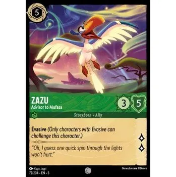 Sběratelská karetní hra Lorcana SSK 072/204 Zazu - Advisor to Mufasa - Shimmering Skies Stav: Near Mint, Verze: NORMAL