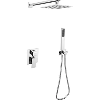 Sprchový panel Besco Modern Varium I podomítkový sprchový set, chrom