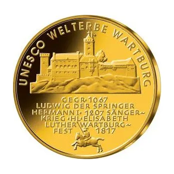 1/2 unce zlatá mince - 100 Euro Wartburg 2011 (G)