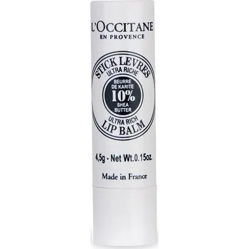 Pleťová kosmetika L´occitane Stick Levres Lip Balm Stick - Výživný balzám na rty s 10% bambuckého másla 4.5 g