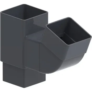 okap GuttaKROP svodová odbočka Varianta: guttaKROP svodová odbočka - 80 x 80,2 x 200 mm - antracit