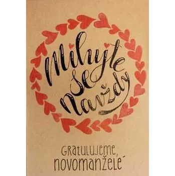 Přáníčko BeBechy – recyklovaný papír – Navždy,rychlé dodání