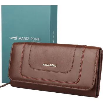 Peněženka Dámská luxusní kožená peněženka Marta Ponti no. 705 hnědá