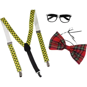 Karnevalový kostým RAPPA Motýlek s brýlemi a kšandy