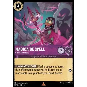 Sběratelská karetní hra Lorcana SSK 053/204 Magica De Spell - Cruel Sorceress - Shimmering Skies Stav: Near Mint, Verze: NORMAL