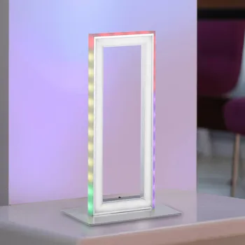 Lampička JUST LIGHT. GmbH Stolní lampa LED Felix60, CCT, RGB - Délka kabelu 200 cm ocel 1 x 7 W LED + 1 x 1,5 W LED - Doprava zdarma