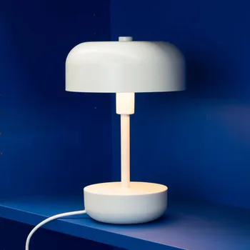 Lampička Stolní lampa Dyberg Larsen Haipot, IP20, bílá - Výška stínidla 6,5 cm; podstavec - Ø 12 cm, výška 4,5 cm; délka kabelu 160 cm 1 x 9 W LED - Doprava zdarma